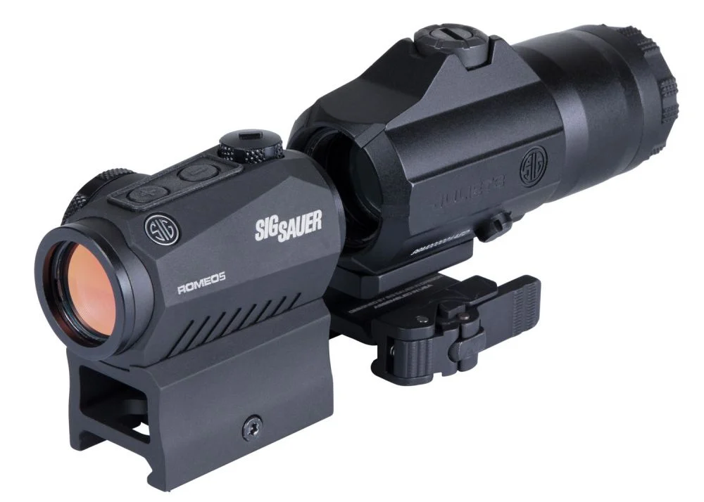 Sig Sauer Romeo5 with Juliet3 3x Magnifier 1x-3x 2 MOA