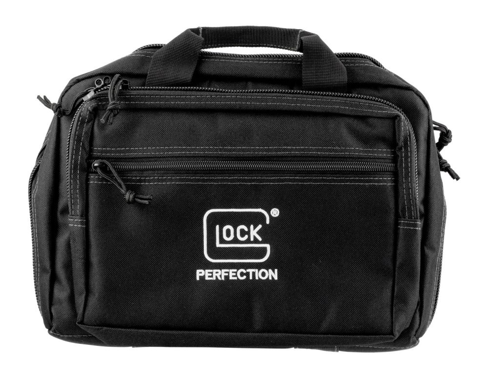 Glock Double Pistol Case 5 Internal Mag Holders Black