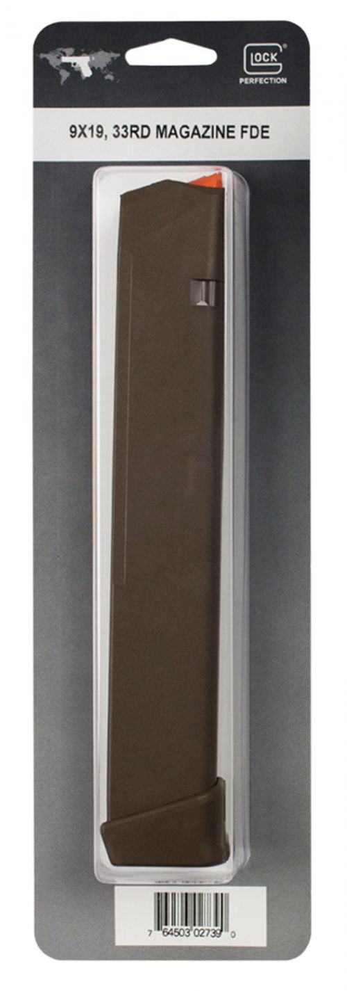 Glock OEM 9mm 33 Round Magazine Flat Dark Earth