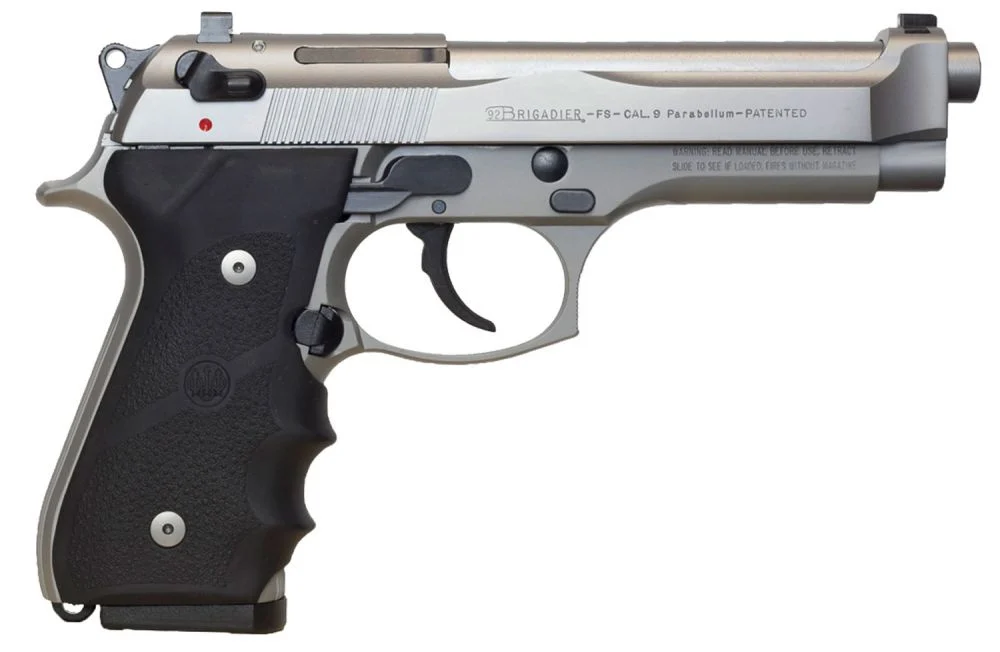 Beretta 92FS Brigadier 9mm Stainless/Silver Pistol