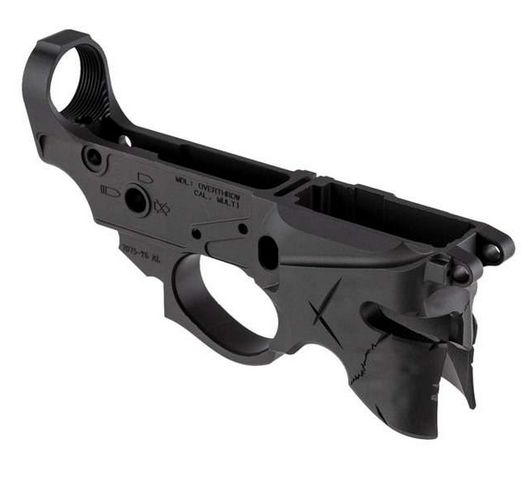 Sharps Bros Overthrow AR-15 Stripped Lower Receiver .223 Remington Black Hardcoat Anodized AR-15 Lower Receiver