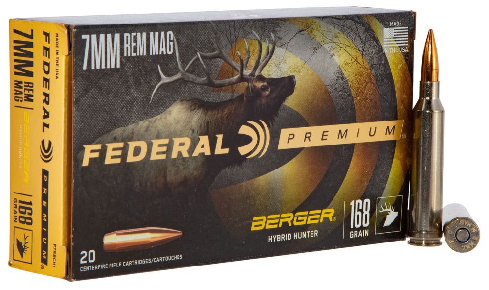 Federal Premium Berger Hybrid Hunter 7mm Remington Mag Hollow Point