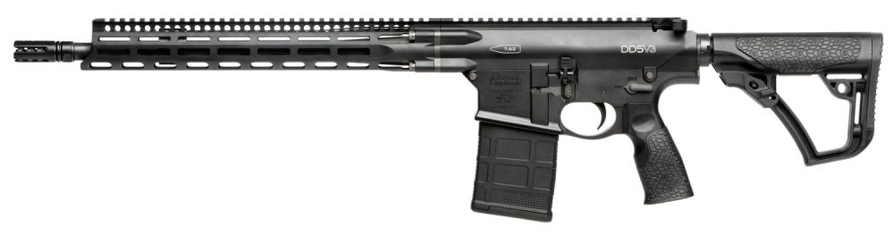 Daniel Defense DD5 V3 CO Compliant 16-Inch 7.62x51 NATO Black Hard Coat Anodized Black Phosphate Rifle