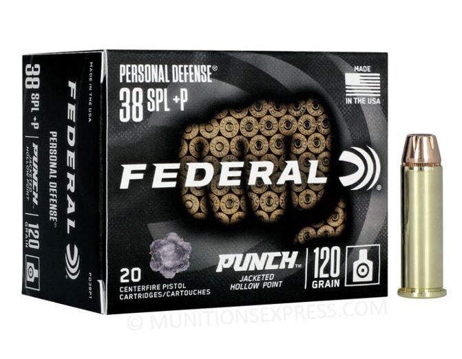 Federal Premium Punch .38 Special +P Hollow Point