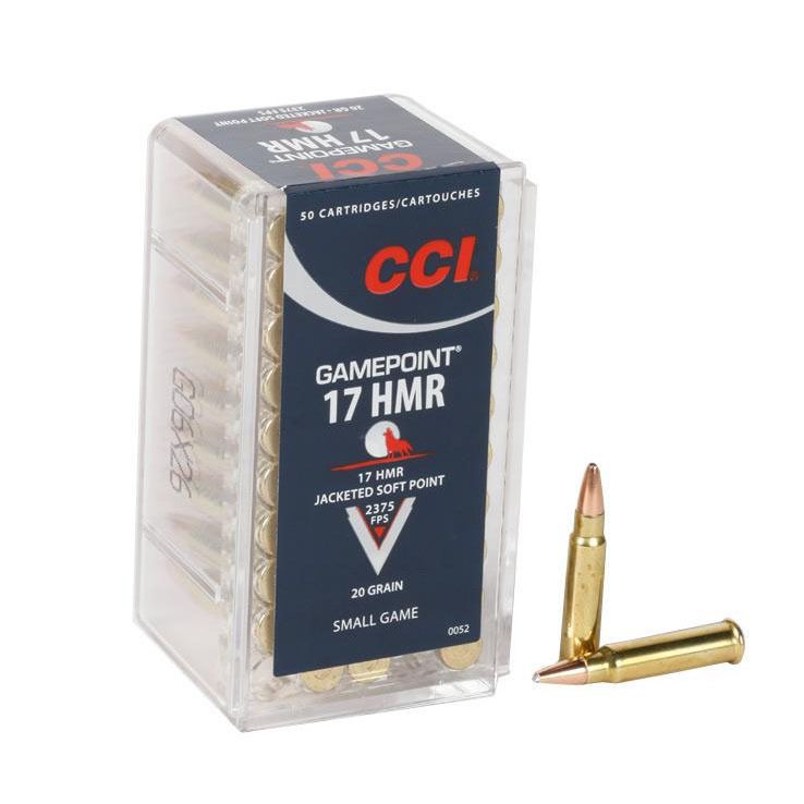 CCI GamePoint Jacketed Soft Point .17 HMR