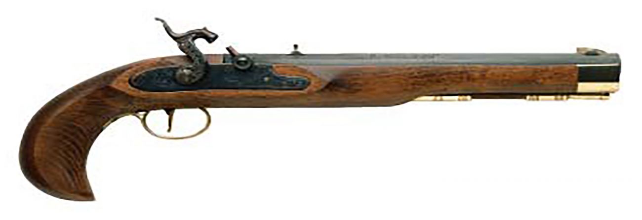 Traditions Firearms Kentucky Pistol .50 Case Hardened Frame with Blued Barrel Black Powder Muzzleloader Pistol