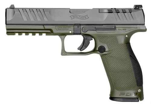 Walther PDP Full Size Optic Ready 5 Inch 9mm Black/Green Pistol