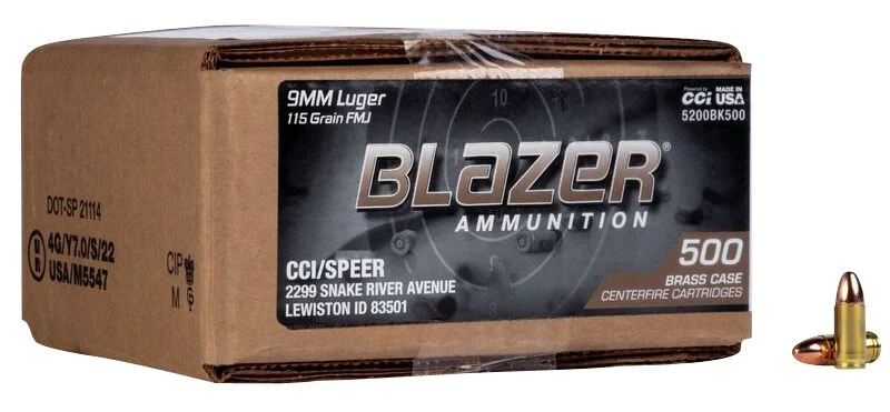 CCI Blazer Brass 9mm