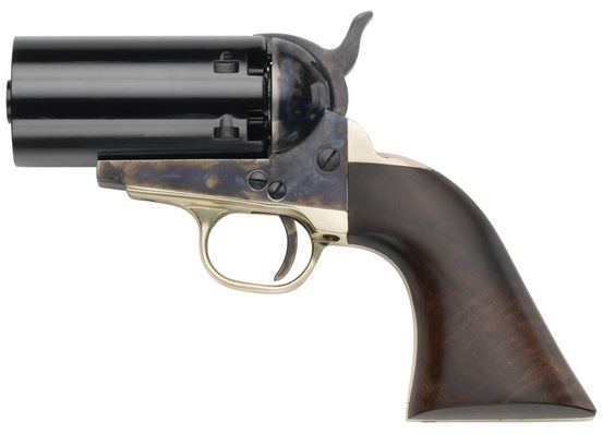 Pietta 1851 Navy "Yank" Pepperbox .36 Color Case Hardened Steel Black Powder Pepperbox Revolver