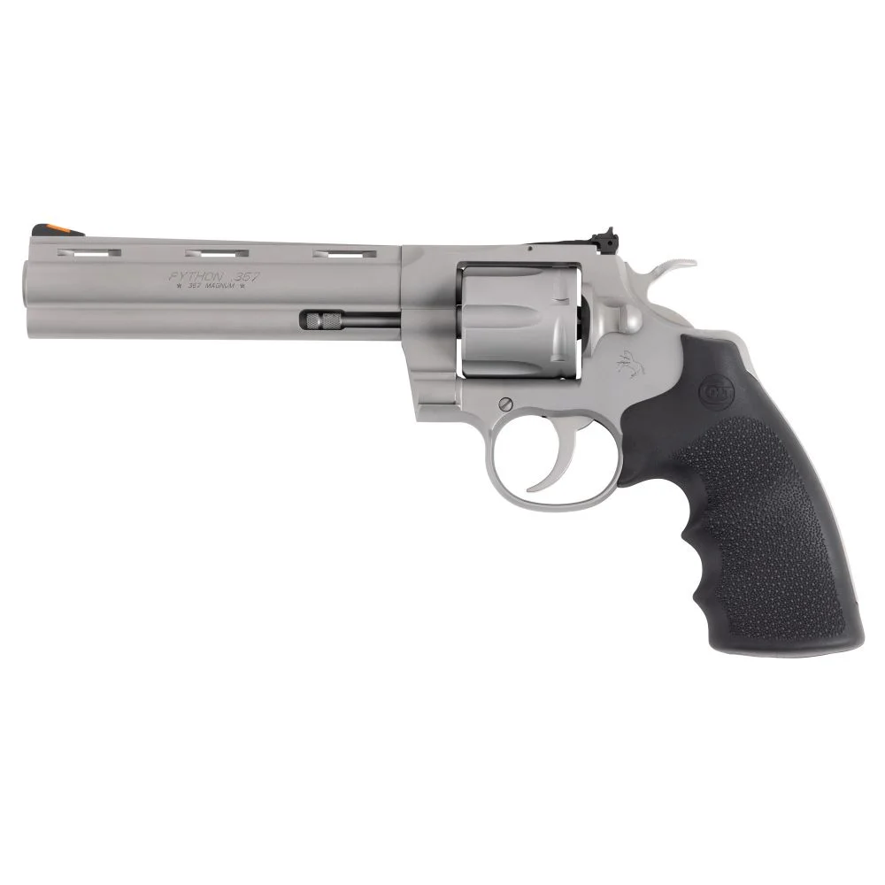 Colt Python 6 Inch .357 Mag .38 Special Bead Blast Stainless Steel Revolver