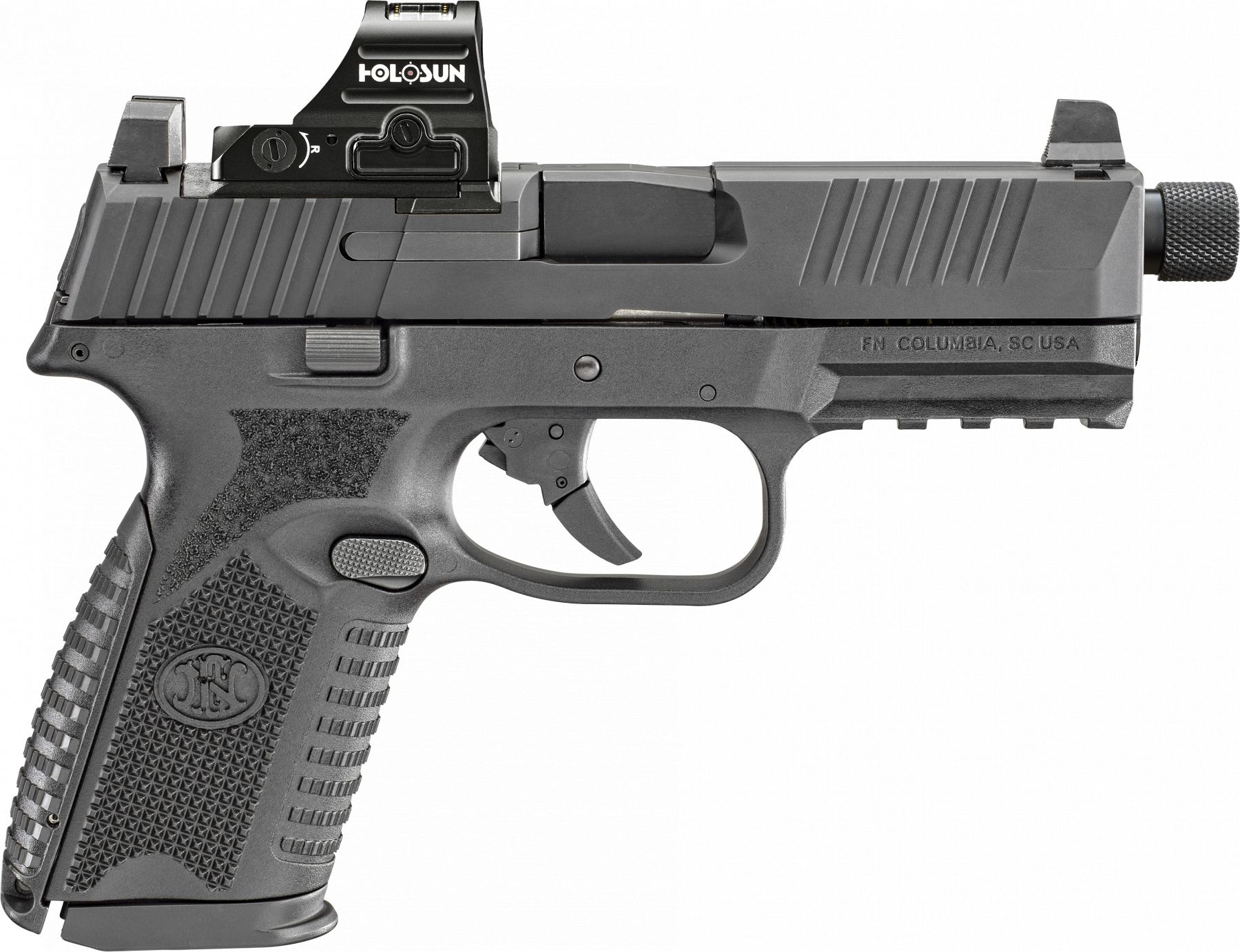 FN 509 Midsize Tactical 9mm Blue/Black Pistol w/ Holosun 407C Red Dot