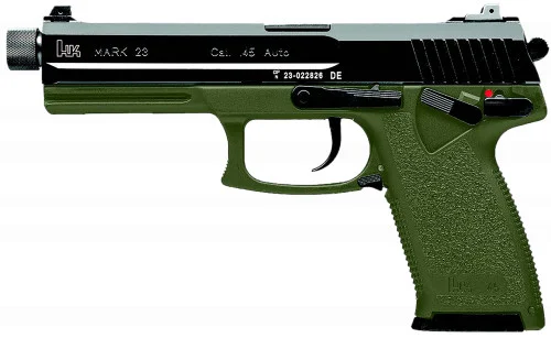 Heckler & Koch Mark 23 Threaded Barrel .45 ACP OD Green Pistol