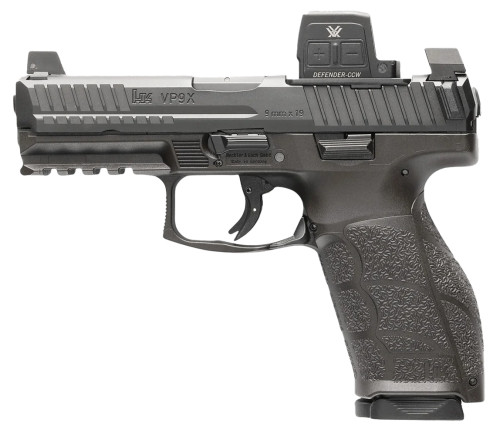 Heckler & Koch VP9A1 X Crossover 9mm Matte Black Pistol w/ Vortex Defender Closed Emitter Red Dot Sight