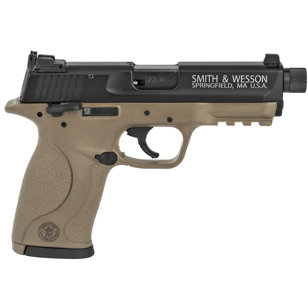 Smith & Wesson M&P22 Compact Suppressor Ready .22 LR Flat Dark Earth Cerakote Pistol