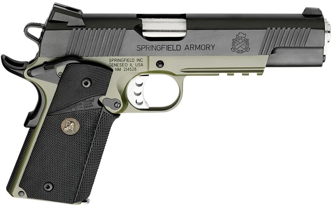 Springfield Armory 1911 Loaded Marine Corps Operator CA Compliant .45 ACP OD/Black Pistol