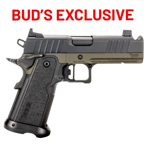 Tisas 1911 Carry DS MCO Compensated Double-Stack 9mm Dark Green Cerakote Pistol