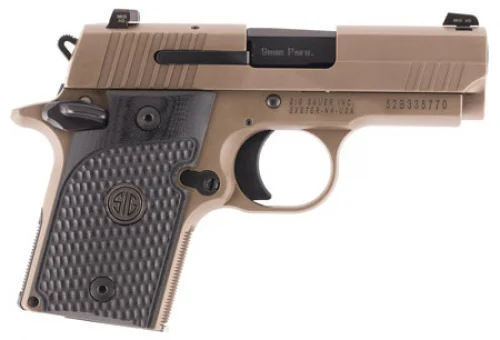 Sig Sauer P938 Emperor Scorpion 9mm Flat Dark Earth PVD Pistol