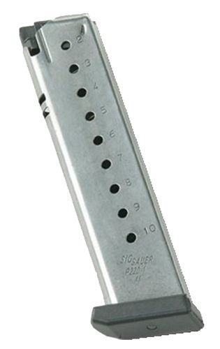 SIG Sauer P220 10-Round .45 ACP Magazine Stainless/Silver
