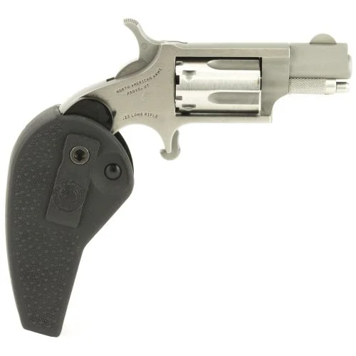 North American Arms NAA22LRHG Mini Revolver Holster Grip .22 LR Stainless/Silver Revolver