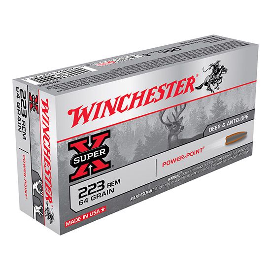 Winchester Super-X Power-Point 64 Grain 20 Rounds .223 Remington