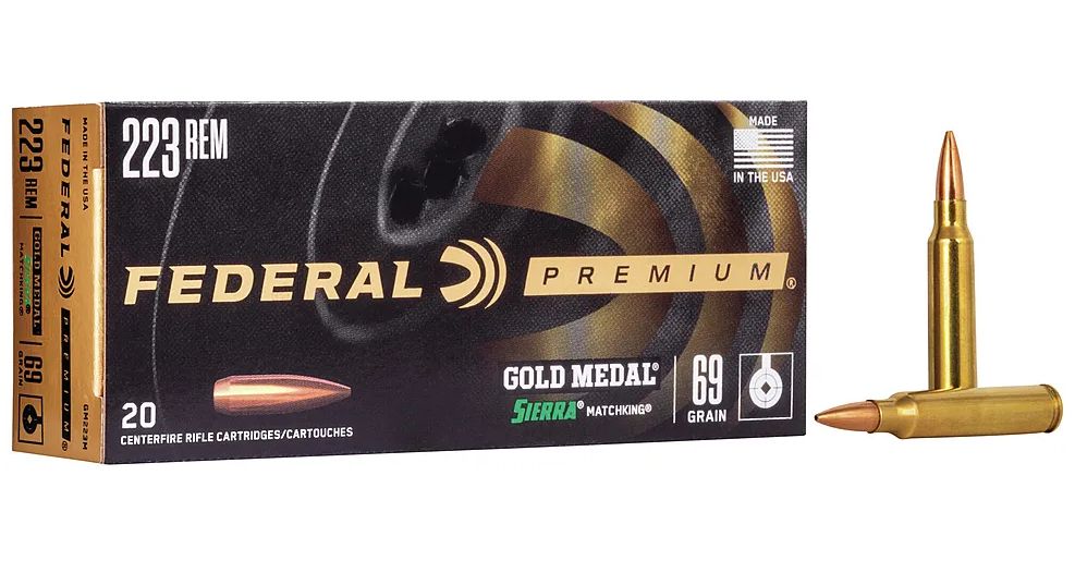 Federal Premium Gold Medal Sierra MatchKing Boat Tail Hollow Point .223 Remington
