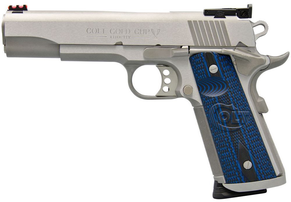 Colt Gold Cup Trophy Competition .45 ACP Stainless/Silver Pistol