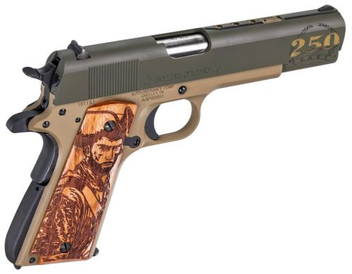 Auto-Ordnance 1911 Army Two Tone .45 ACP O.D. Green and Coyote Tan Cerakote Pistol