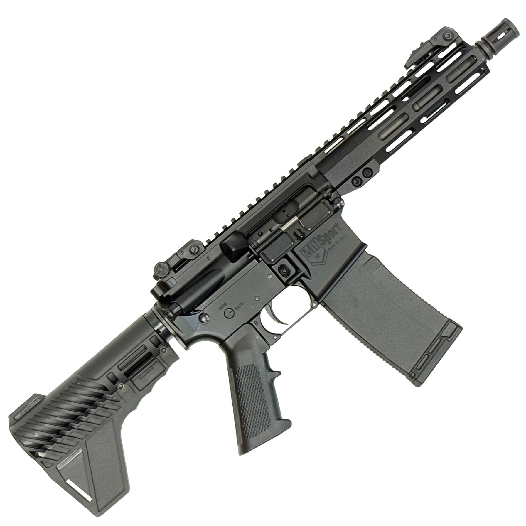 American Tactical 556 Milsport Pistol 7.5 Inch M-Lok Blade Brace 5.56 NATO Pistol
