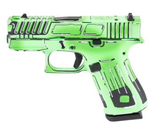 Glock 43X Rail 9mm Anime Green Pistol