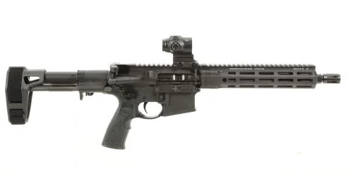 Daniel Defense DDM4 Pistol 10.3-inch Maxim PDW Brace .223 Remington 5.56 NATO Blue/Black Pistol w/ Primary Arms SLx 1x MicroPrism