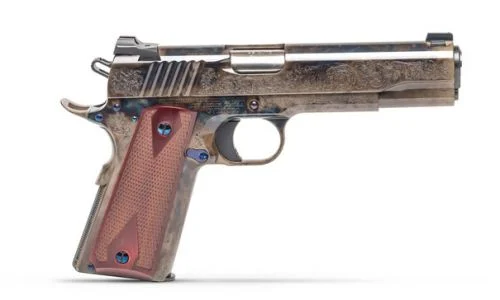 Standard Manufacturing 1911 Deluxe Number 1 Engraving .45 ACP Case Hardened Pistol