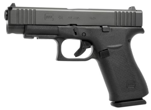 Glock 48 Rail Front Serrations 9mm Black nDLC Pistol