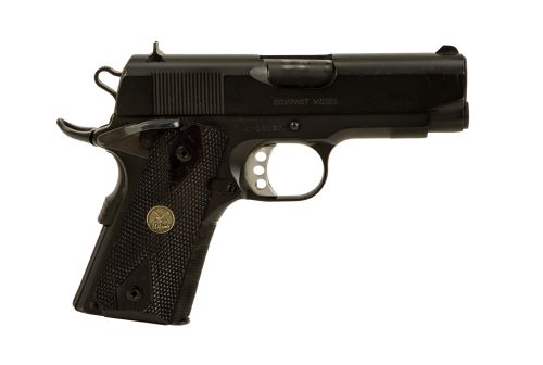 Used Colt Model 1911-A1 Compact .45 ACP, 3 Magazines, Factory Box