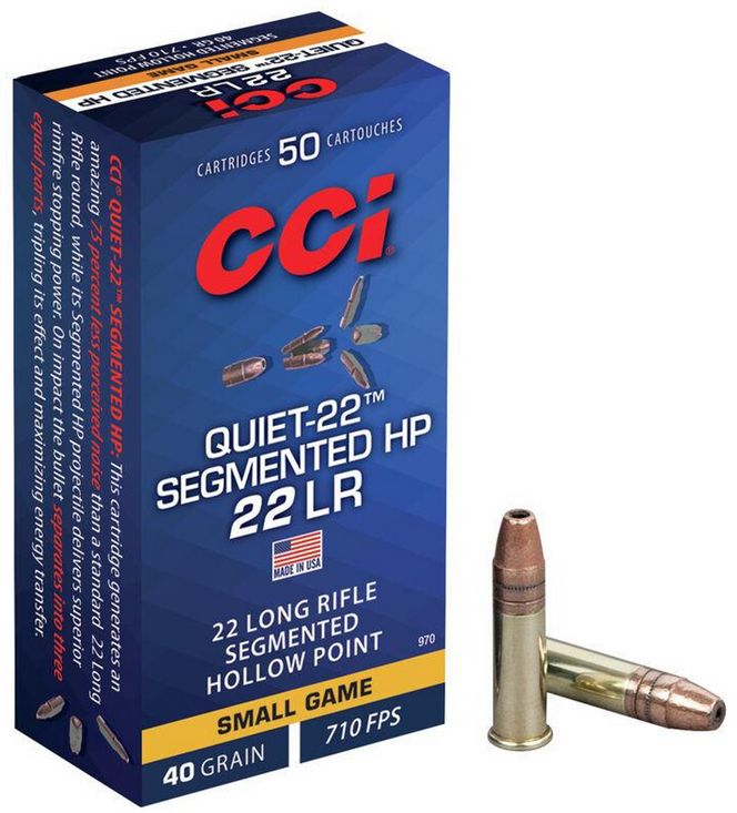 CCI Quiet-22 Segmented Hollow Point .22 LR