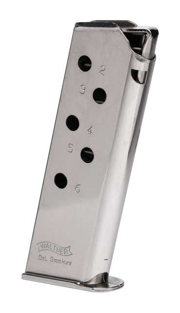 Walther PPK Detachable OEM Magazine Stainless/Silver