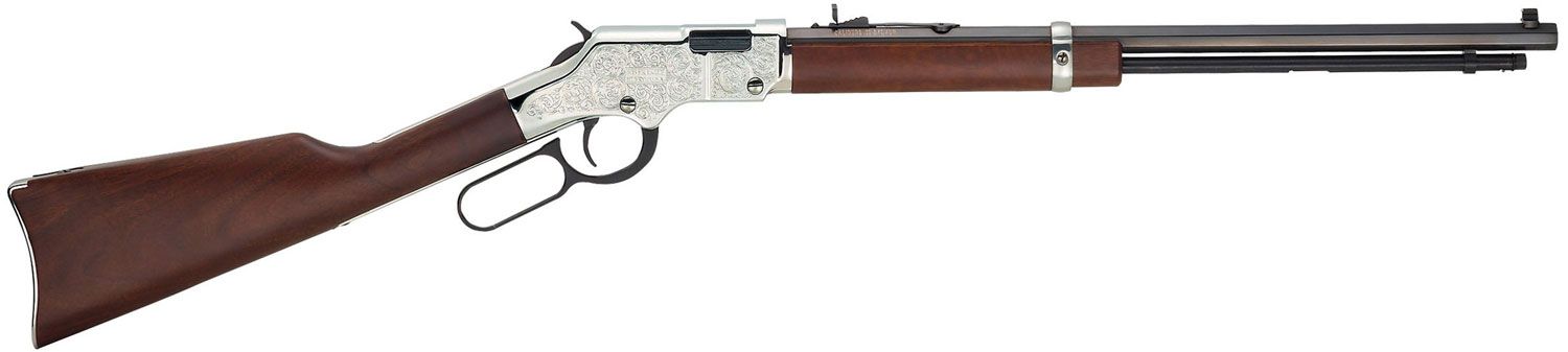 Henry Repeating Arms Silver Eagle Engraved Silver Eagle .17 HMR Blue Rifle