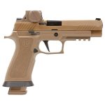SIG SAUER P320 M17X FLAT DARK EARTH 9MM 4.7" BARREL 21-ROUNDS W/ ROMEOM17 RED DOT