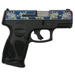 TAURUS G3C "GUNS & ROSES ENGRAVED" MONGOOSE PURPLE 9MM 3.2" BARREL 12-ROUNDS