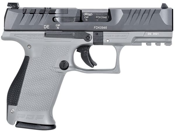 WALTHER PDP COMPACT GRAY 9MM 4" BARREL 15-ROUNDS OPTICS READY