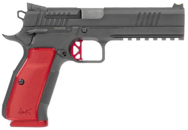 DAN WESSON DWX 9MM 4.95" BARREL 19-ROUNDS RED ALUMINUM GRIPS