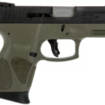 TAURUS G2C PISTOL BLACK/OD GREEN 9MM 3.25" BARREL 12-ROUNDS MANUAL SAFETY