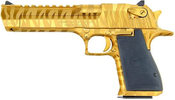 MAGNUM RESEARCH DESERT EAGLE MK19 GOLD TIGER STRIPES .44 MAG 6" BARREL 8-ROUNDS