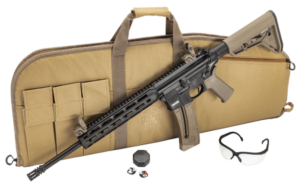 SMITH AND WESSON M&P15-22 SPORT FLAT DARK EARTH .22 LR 16.5" BARREL 25-ROUND MOE SL BUNDLE