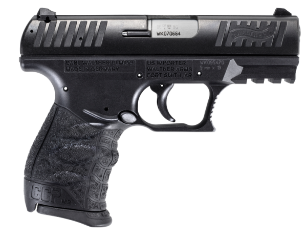 WALTHER CCP M2+ BLACK 9MM 3.54" BARREL 8-ROUNDS 3-DOT SIGHTS