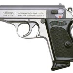 Walther PPK .380 ACP 3.3" Barrel Stainless Finish 6 Round, 2 Mags Walther