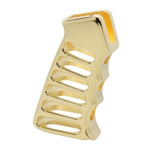 Premium AR-15 Gold Plated Pistol Grip for Enhanced Firearm Control