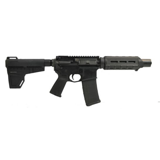 F1 Firearms AR-15 Pistol 5.56 Shockwave Marauder with 7-Inch Nitride Barrel in Black - Compact and Reliable