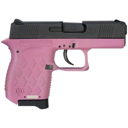 Diamondback DB9 9mm Luger 3-Inch Black and Pink Cerakote Pistol with 6+1 Round Capacity