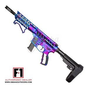 F1 Firearms UDP-9 Skeletonized Mermaid AR-9 Pistol in 9mm with 17-Round Magazine and 8.3-Inch Barrel