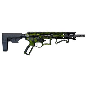 F1 BDRX-15 223 Wylde AR-15 Pistol with 7.5" Barrel, Tippmann Brace, XS7M Handguard, Green Galaxy Finish, 30-Round Magazine
